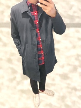 「CONVERSE（コンバース）のCONVERSE コンバース ジャック パーセル / JACK PURCEL（スニーカー）」を使った、かん太さん（メンズ・169cm）の秋コーディネート