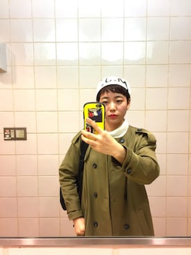 「ハンチング」｜「アイテム（PC・スマホグッズ/家電）」を使った、Da Mioさん（レディース・158cm）の秋コーディネート