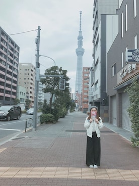 「SPAO（スパオ）のアイテム（その他アウター）」を使った、shuanさん（レディース・153cm）の秋コーディネート