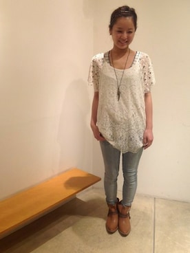 「other.（アザー）のアイテム（ブーツ）」を使った、CANALJEAN  tomoeさん（レディース・155cm）の春コーディネート