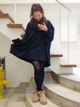 「other.（アザー）のアイテム（ブーツ）」を使った、CANALJEAN  tomoeさん（レディース・155cm）の秋コーディネート