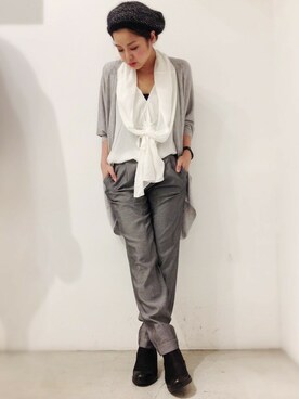 「other.（アザー）のアイテム（ブーツ）」を使った、CANALJEAN  tomoeさん（レディース・155cm）の秋コーディネート