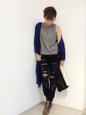 「CURRENT ELLIOTT」｜CANALJEAN  tomoeさん（レディース・155cm）の秋コーディネート