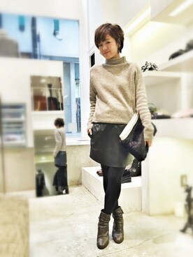 CANALJEAN tomoeさん(レディース・155cm)の冬コーディネート