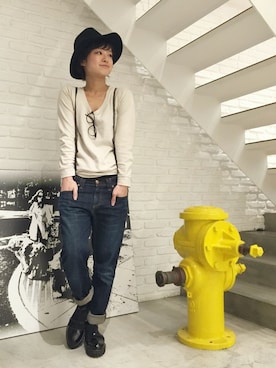 「Caie（カイエ）のアイテム」を使った、CANALJEAN  tomoeさん（レディース・155cm）の冬コーディネート