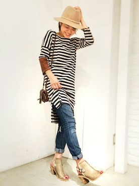 「CURRENT ELLIOTT」｜CANALJEAN  tomoeさん（レディース・155cm）の春コーディネート
