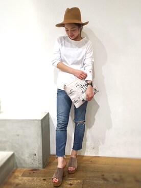 「CURRENT ELLIOTT」｜CANALJEAN  tomoeさん（レディース・155cm）の春コーディネート