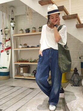 「ink（インク）のアイテム」を使った、CANALJEAN  tomoeさん（レディース・155cm）の夏コーディネート