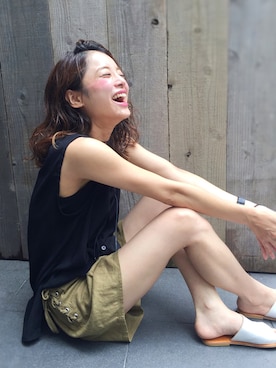 「Lagoon（ラグーン）のアイテム」を使った、CANALJEAN  tomoeさん（レディース・155cm）の夏コーディネート