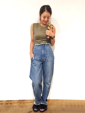 「CANAL JEAN（キャナルジーン）のアイテム（財布/小物）」を使った、CANALJEAN  tomoeさん（レディース・155cm）の夏コーディネート