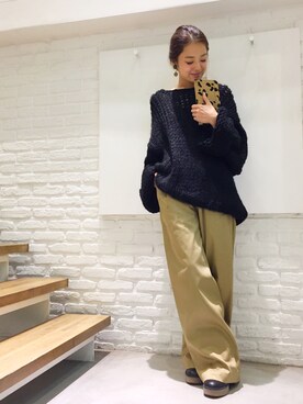「CANAL JEAN（キャナルジーン）のアイテム（財布/小物）」を使った、CANALJEAN  tomoeさん（レディース・155cm）の秋コーディネート