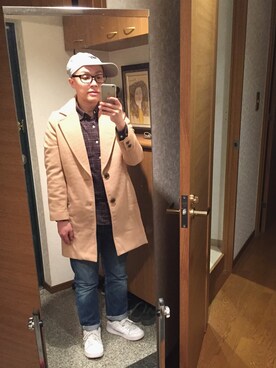 「w closet（ダブルクローゼット）のアイテム（ジャケット/アウター）」を使った、おかもとさん（メンズ・164cm）の秋コーディネート