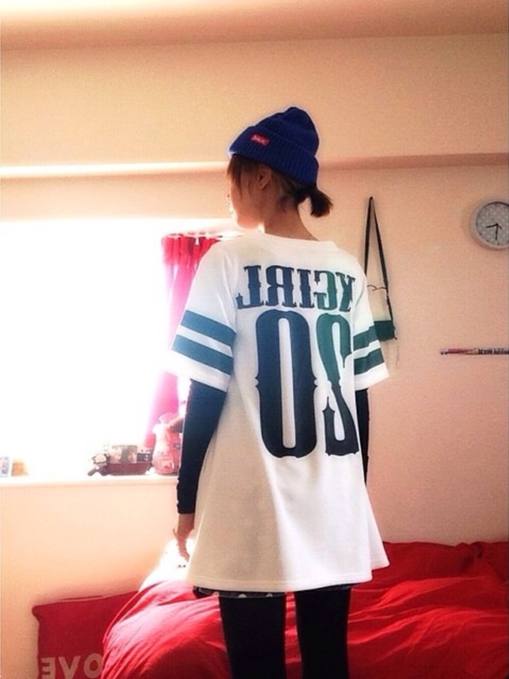 「xgirl」｜「X-girlのアイテム（ワンピース、ホワイト系）」を使った、aya_3104さん（レディース・156cm）の春コーディネートの1枚目の写真