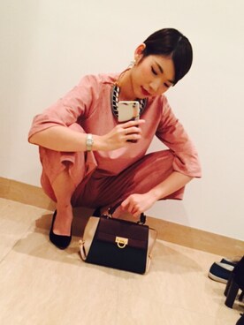 「DHOLIC（ディーホリック）のアイテム（その他）」を使った、yukaさん（レディース・163cm）の秋コーディネート