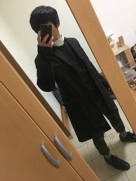 「SPINNS（スピンズ）のアイテム（シューズ）」を使った、えーすけさん（メンズ・170cm）の冬コーディネート