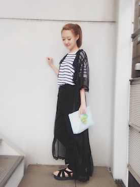 中村 麻理奈さん（レディース・164cm）の夏コーディネート