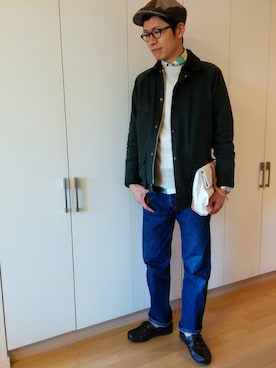 「アイテム（その他アウター）」を使った、Ryuusuke Kubouさん（メンズ・175cm・30代）の冬コーディネート