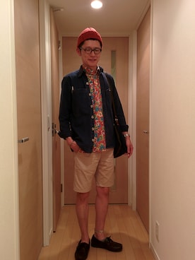 「Utility（ユーティリティー）のアイテム（トップス）」を使った、Ryuusuke Kubouさん（メンズ・175cm）の夏コーディネート