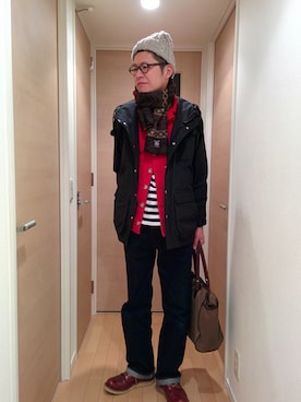 「Utility（ユーティリティー）のアイテム（ジャケット/アウター）」を使った、Ryuusuke Kubouさん（メンズ・175cm）の冬コーディネート