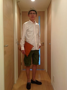 「アイテム（モカシン/デッキシューズ）」を使った、Ryuusuke Kubouさん（メンズ・175cm・30代）の夏コーディネート