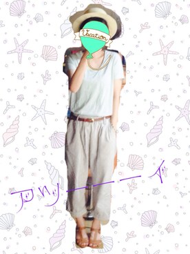 「着まわししすぎてごめんなさい」｜なちゅらるポー博士さん（レディース・150cm）の夏コーディネート