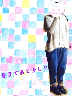 「着まわししすぎてごめんなさい」｜なちゅらるポー博士さん（レディース・150cm）の春コーディネート