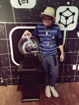 「アイテム（ボディバッグ/ウエストポーチ、グリーン系）」を使った、Jin_YNWA96さん（メンズ・160cm）の春コーディネート