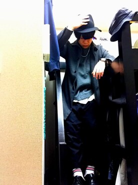 「Dr. Martens（ドクターマーチン）のDr.Martens (ドクターマーチン)/1461 3EYE GIBSON SHOES（その他シューズ）」を使った、サゴイさん（メンズ・162cm）の春コーディネート