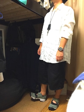 「エアリズム」｜サゴイさん（メンズ・162cm）の秋コーディネート