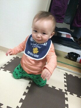 「orange」｜Yae さん（キッズ・70cm）の春コーディネート