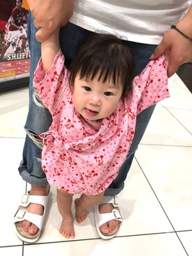 「9ヶ月」｜「アイテム（水着/着物・浴衣）」を使った、rino☆manaさん（キッズ・60cm）の夏コーディネート