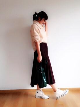 「EDIT COLOGNE（エディットコロン）のアイテム（トップス）」を使った、Asunaさん（レディース・165cm）の秋コーディネート