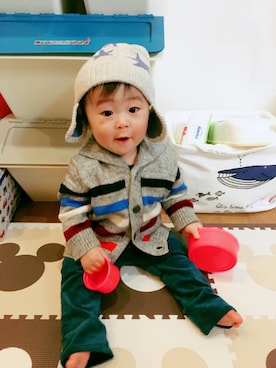 「sense of wonder（センスオブワンダー）のアイテム（帽子）」を使った、Asunaさん（レディース・165cm）の秋コーディネート