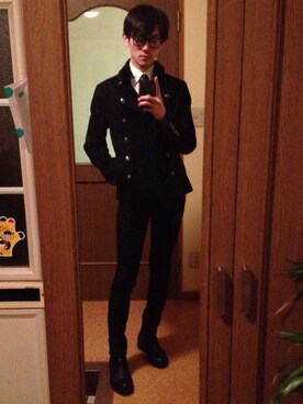 「TETE HOMME（テットオム）のアイテム（シューズ）」を使った、Samuel666さん（メンズ・178cm）の春コーディネート