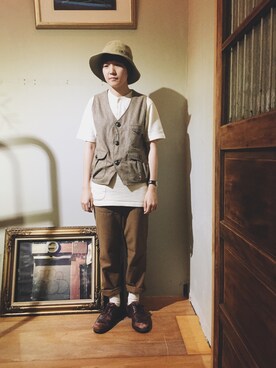 「omake（オマケ）のアイテム」を使った、Azureさん（メンズ・163cm）の秋コーディネート