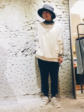 「(A)CRYPSISのアイテム」を使った、Azureさん（メンズ・163cm）の春コーディネート