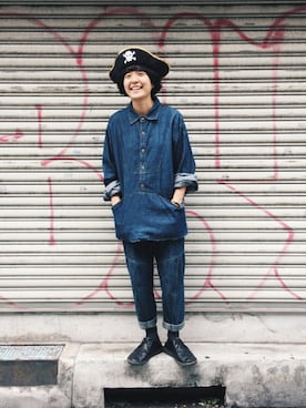 「MURMUR（ミュールミュール）のアイテム」を使った、Azureさん（メンズ・163cm）の秋コーディネート