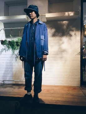 「MURMUR（ミュールミュール）のアイテム」を使った、Azureさん（メンズ・163cm）の秋コーディネート