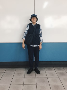 「wisdom（ウィズダム）のアイテム（ジャケット/アウター）」を使った、Azureさん（メンズ・163cm）の秋コーディネート