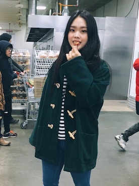 「costco」｜「アイテム（その他アウター）」を使った、령경さん（レディース・165cm）の春コーディネート
