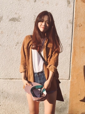 「hotpants」｜령경さん（レディース・165cm）の春コーディネート