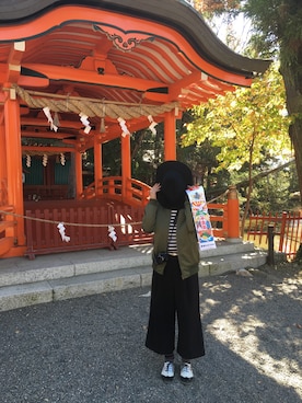 「enchanted（エンチャンテッド）のアイテム」を使った、つっち〜だよ。さん（レディース・153cm）の秋コーディネート