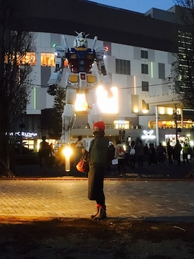 「enchanted（エンチャンテッド）のアイテム」を使った、つっち〜だよ。さん（レディース・153cm）の冬コーディネート