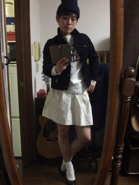 「THE SHINZONE（ザ　シンゾーン）のアイテム（スウェット）」を使った、タナさん（レディース・155cm）の冬コーディネート