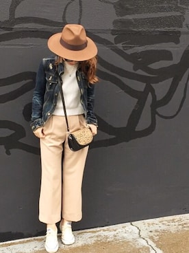 「H&M（エイチ・アンド・エム）のアイテム（ショルダーバッグ）」を使った、Oo.hiro.oOさん（レディース・159cm）の春コーディネート