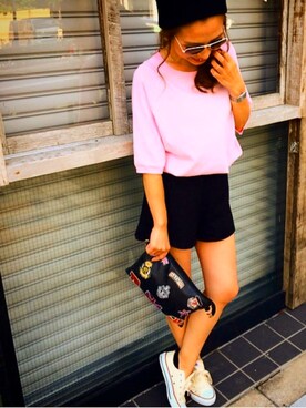 「H&M（エイチ・アンド・エム）のアイテム（ニットキャップ/ビーニー）」を使った、Oo.hiro.oOさん（レディース・159cm）の秋コーディネート