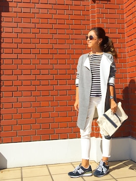 「NEW BALANCE（ニューバランス）のNew Balance ニューバランス ライフスタイルシューズ MRL996AN NAVY(AN)（スニーカー）」を使った、Oo.hiro.oOさん（レディース・159cm）の秋コーディネート