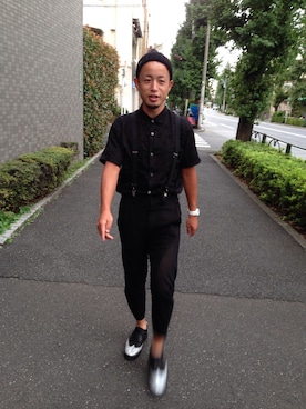 「DSQUARED2（ディースクエアード）のアイテム（ニットキャップ/ビーニー）」を使った、samurairoadさん（メンズ・167cm）の夏コーディネート
