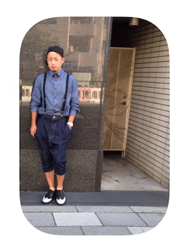 「Yohji Yamamoto（ヨウジヤマモト）のアイテム（ドレスシューズ）」を使った、samurairoadさん（メンズ・167cm）の秋コーディネート