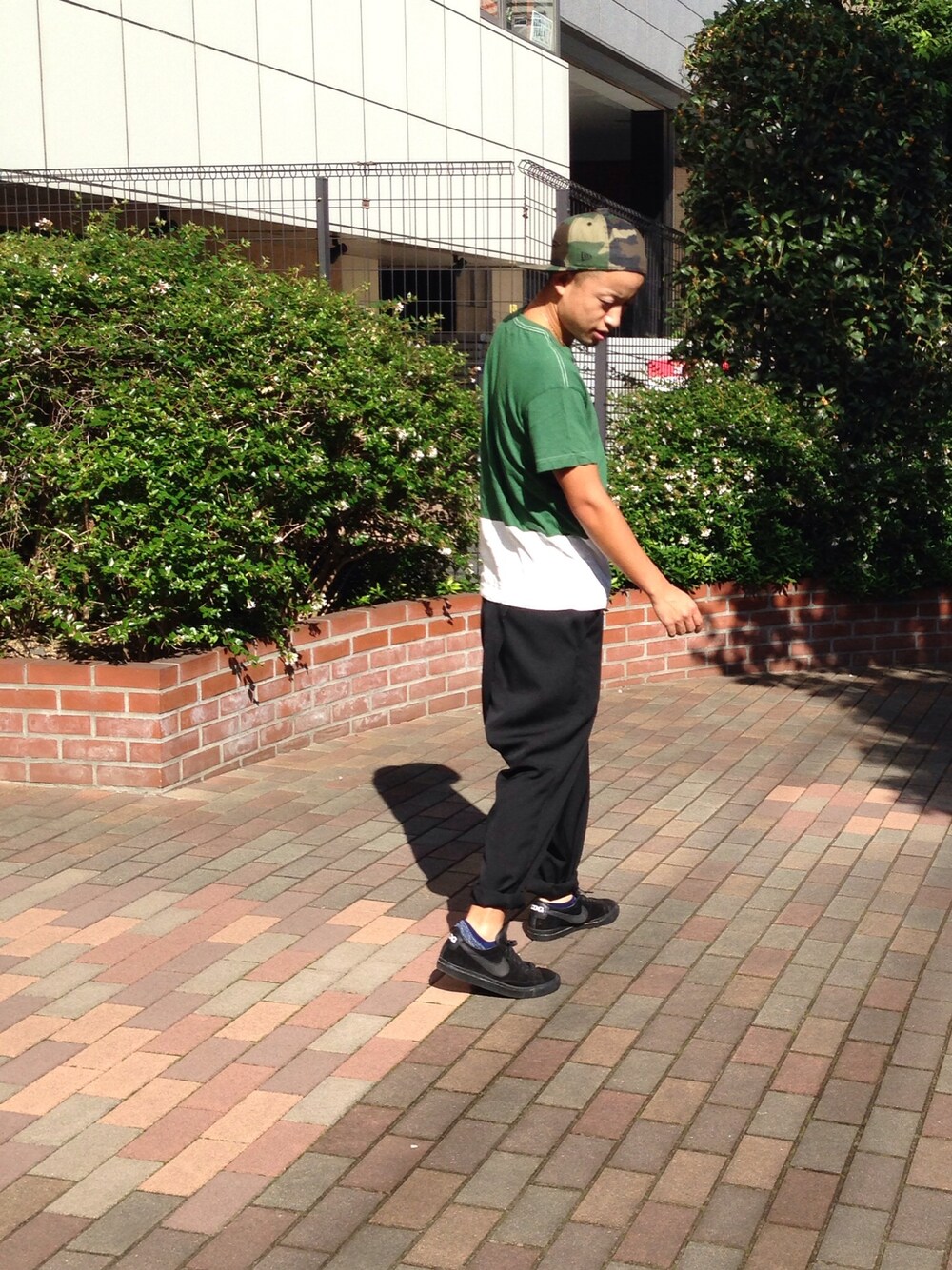 「CABANE de ZUCCaのアイテム（Tシャツ/カットソー、グリーン系）」を使った、samurairoadさん（メンズ・167cm）の秋コーディネートの1枚目の写真